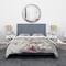 Designart 'Pink Magnolia Flowers' Shabby Bedding Set - Duvet Cover & Shams